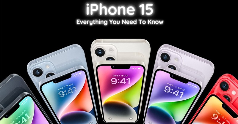 điện thoại iphone 15 có nhiều màu