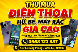 Thu cũ điện thoại hư, bể, máy xác giá cao