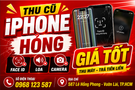 Thu mua iPhone hỏng face ID, loa, camera giá tốt tại Fastmobile