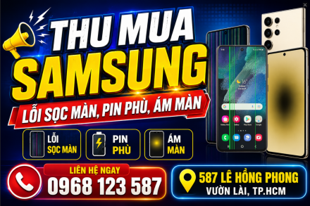 Thu cũ Samsung sọc màn, pin phù, ám màn giá cao tại Fastmobile